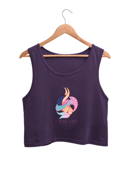 WOMEN || CROP TANK TOP || ZODIAC SIGN || ASTROLOGY ||