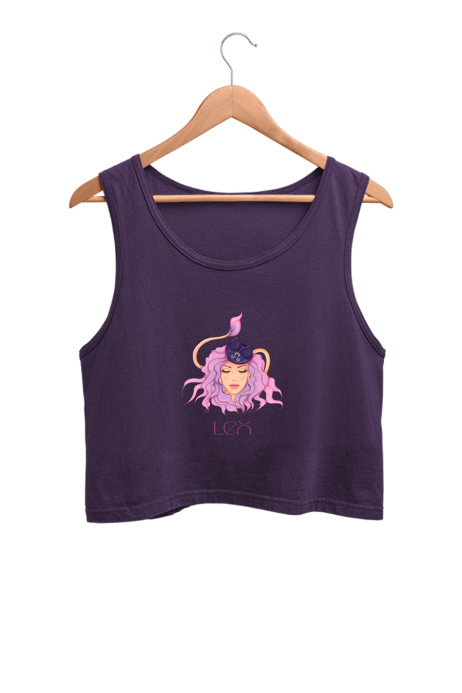 WOMEN || CROP TANK TOP || ZODIAC SIGN || ASTROLOGY || LEO || BRAVERY || STRENGTH || BIRTHDAY || GIFTS FOR HER