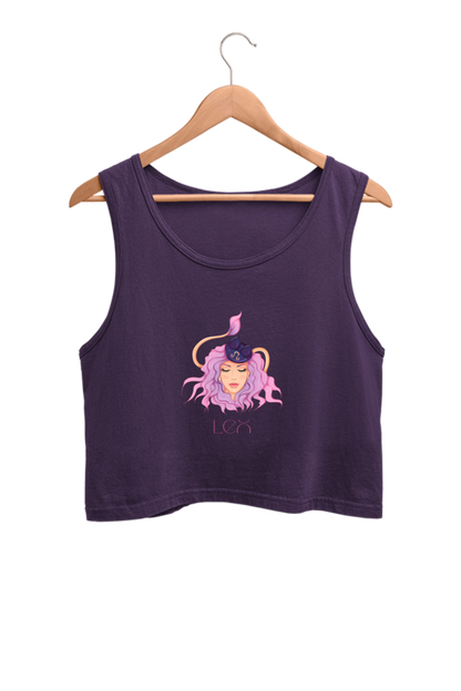 WOMEN || CROP TANK TOP || ZODIAC SIGN || ASTROLOGY || LEO || BRAVERY || STRENGTH || BIRTHDAY || GIFTS FOR HER