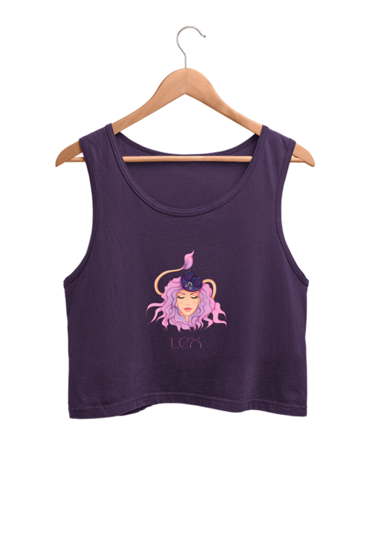 WOMEN || CROP TANK TOP || ZODIAC SIGN || ASTROLOGY || LEO || BRAVERY || STRENGTH || BIRTHDAY || GIFTS FOR HER