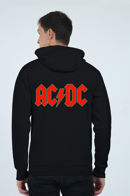 MEN || ZIP HOODIE || STREETWEAR || AC/DC || ELECTRO ROCK || ROCK MUSIC || HEAVY METAL || ROCK BAND || MUSIC LOVER || WINTER WEAR || BACK DESIGN