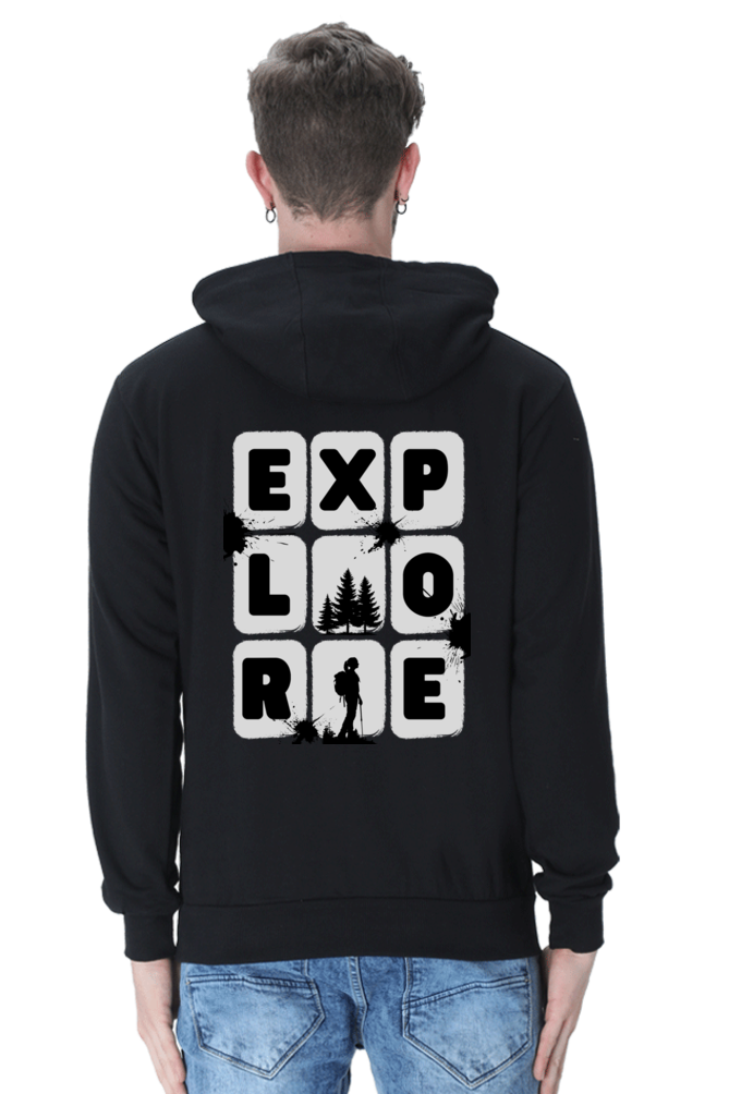 MEN || HOODIE SWEATSHIRT || TRAVEL || EXPLORE || MAN WITH BACKPACK || HIKING || ADVENTURE || OUTDOOR || CAMPING || NATURE LOVER