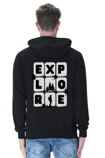 MEN || HOODIE SWEATSHIRT || TRAVEL || EXPLORE || MAN WITH BACKPACK || HIKING || ADVENTURE || OUTDOOR || CAMPING || NATURE LOVER