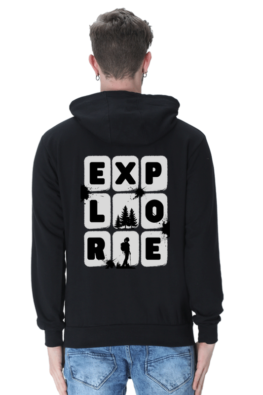 MEN || HOODIE SWEATSHIRT || TRAVEL || EXPLORE || MAN WITH BACKPACK || HIKING || ADVENTURE || OUTDOOR || CAMPING || NATURE LOVER