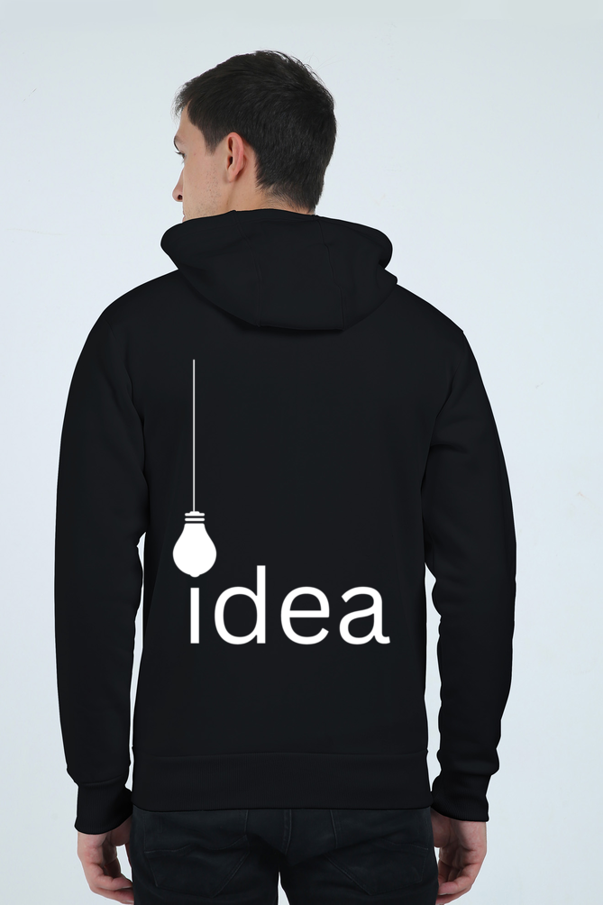 MEN || ZIP HOODIE || STREETWEAR || TRENDY || INNOVATIVE || IDEA || INSPIRATION || THOUGHT || MINIMALIST DESIGN || BACK DESIGN || WINTER WEAR