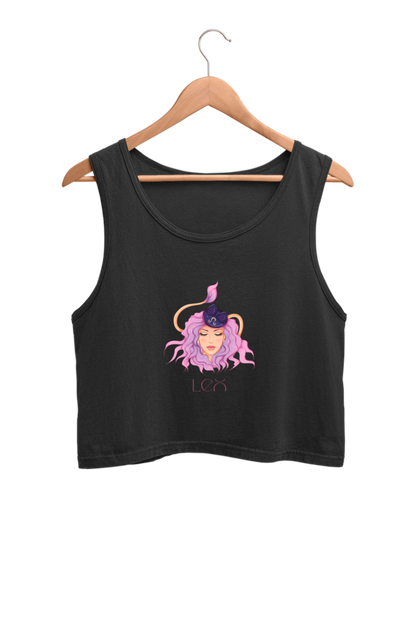 WOMEN || CROP TANK TOP || ZODIAC SIGN || ASTROLOGY || LEO || BRAVERY || STRENGTH || BIRTHDAY || GIFTS FOR HER