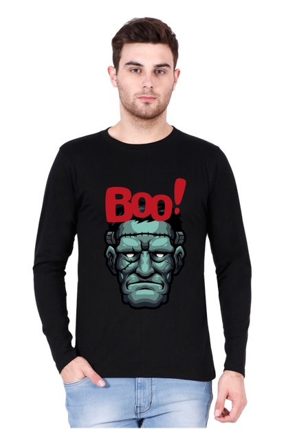 MEN || ROUND NECK FULL SLEEVES T-SHIRT || STREETWEAR || MONSTER || FRANKENSTEIN || GRAPHIC DESIGN || HALLOWEEN