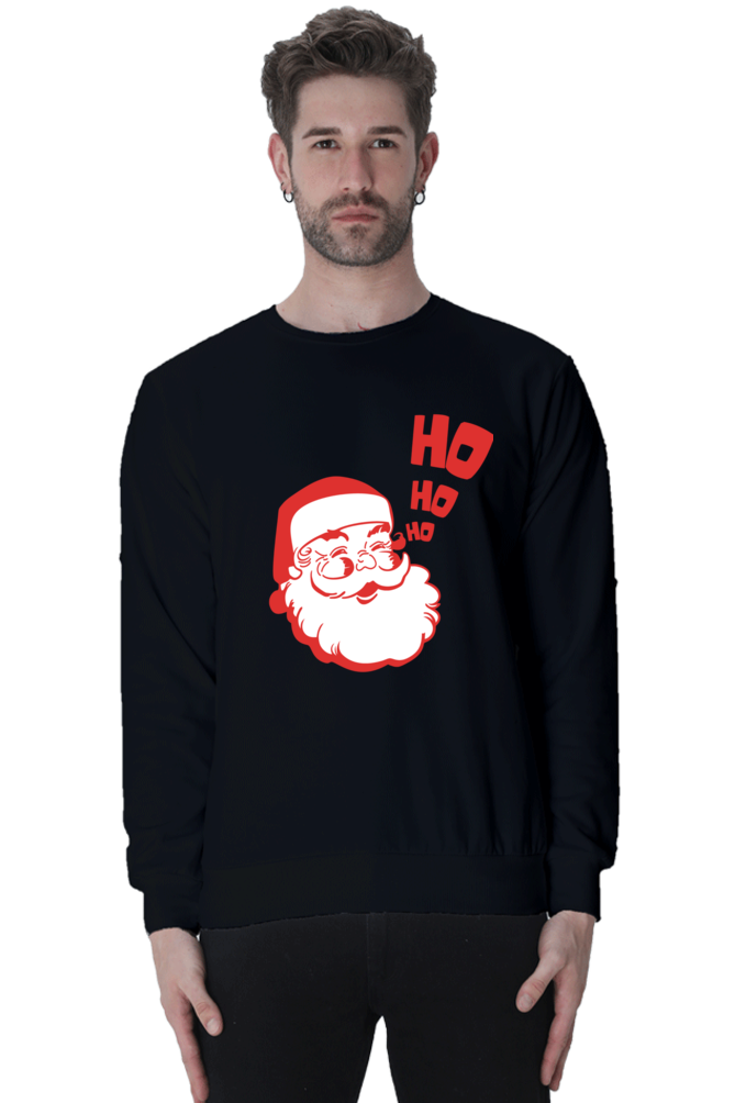 MEN || SWEATSHIRT || STREETWEAR || MERRY CHRISTMAS || SANTA CLAUS || HO HO HO || HOLIDAY FASHION || CUTE SANTA || GRAPHIC DESIGN || CHRISTMAS GIFTS || WINTER WEAR