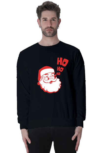 MEN || SWEATSHIRT || STREETWEAR || MERRY CHRISTMAS || SANTA CLAUS || HO HO HO || HOLIDAY FASHION || CUTE SANTA || GRAPHIC DESIGN || CHRISTMAS GIFTS || WINTER WEAR