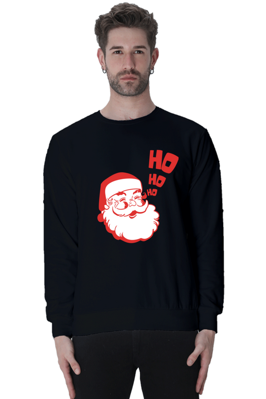 MEN || SWEATSHIRT || STREETWEAR || MERRY CHRISTMAS || SANTA CLAUS || HO HO HO || HOLIDAY FASHION || CUTE SANTA || GRAPHIC DESIGN || CHRISTMAS GIFTS || WINTER WEAR