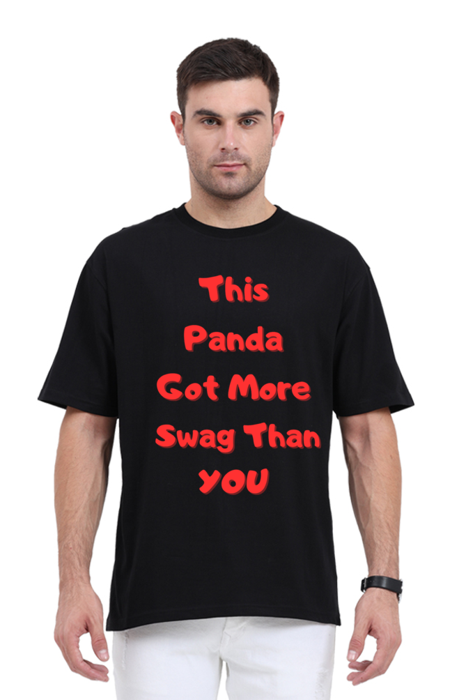 MEN || ROUND NECK OVERSIZED CLASSIC T-SHIRT || CUTE PANDA || FUNNY QUOTES || PANDA BEAR || ANIMAL PRINT || ANIME || FASHION || LITTLE PANDA || LUNGI || BACK DESIGN || WINTER WEAR