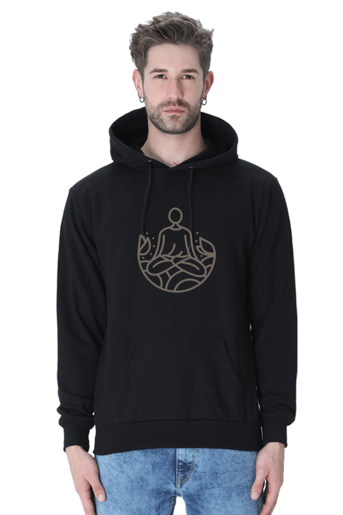 MEN || HOODIE SWEATSHIRT || ILLUSTRATION || YOGA