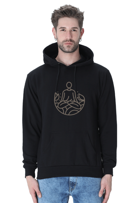 MEN || HOODIE SWEATSHIRT || ILLUSTRATION || YOGA