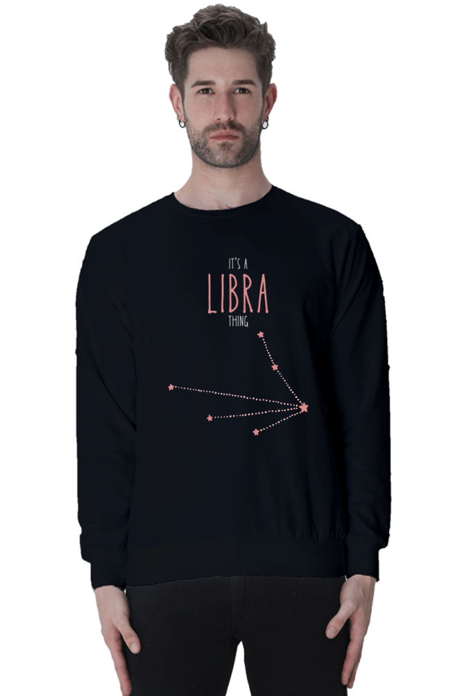 MEN || SWEATSHIRT || ZODIAC SIGN || ASTROLOGY || LIBRA || EXTROVERT || FRIENDLY || STAR || BIRTHDAY || GIFT FOR HIM || WINTER WEAR