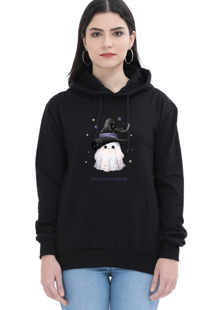 WOMEN || HOODIE SWEATSHIRT || STREETWEAR || GHOST || HOLIDAY FASHION || SPOOKY || FUNNY || HALLOWEEN || WITCH HAT || CHRISTMAS || CHRISTMAS GIFT || WINTER WEAR