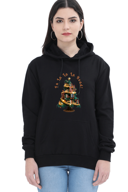 WOMEN || HOODIE SWEATSHIRT || MERRY CHRISTMAS || STREETWEAR || BOOKWORM || BOOK LOVER || CHRISTMAS GIFT || WINTER WEAR