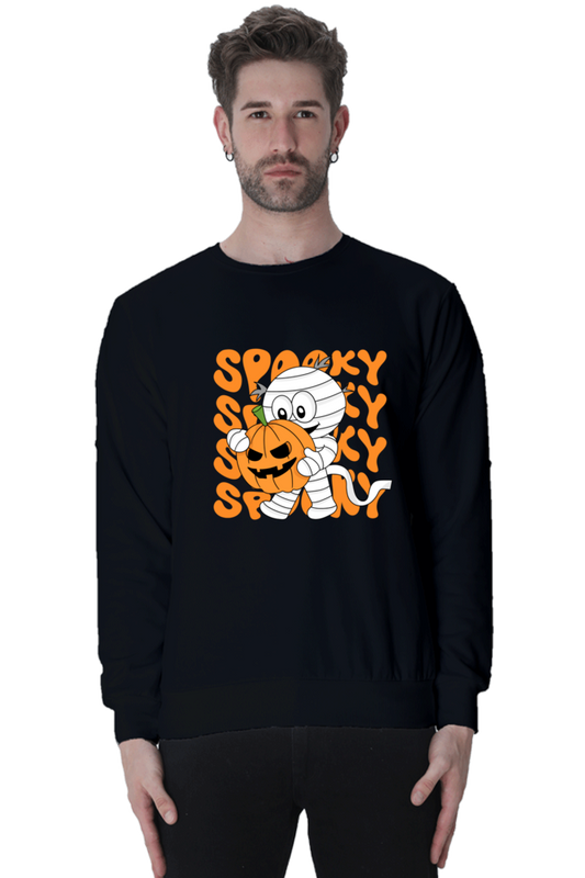 MEN || SWEATSHIRT || STREETWEAR || MUMMY || FUNNY || SPOOKY || PUMPKIN || GRAPHIC DESIGN || HALLOWEEN || WINTER WEAR