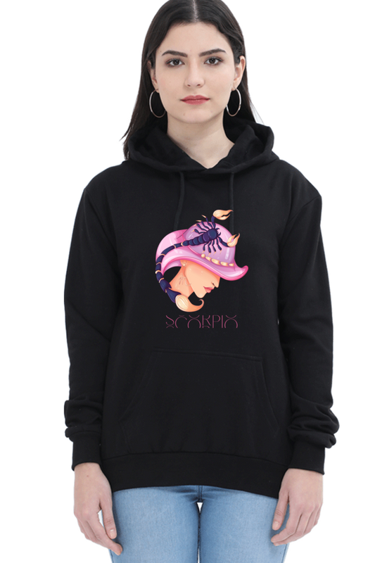 WOMEN || HOODIE SWEATSHIRT || ZODIAC SIGN || ASTROLOGY || SCORPIO || WATER SIGN || LOYALTY || DEVOTIONAL || FANTASY || BIRTHDAY || GIFT FOR HER