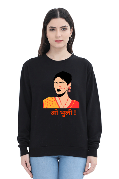 WOMEN || SWEATSHIRT || TRADITIONAL || PAHADI CULTURE || INDIAN ATTIRE || UTTARAKHAND || KUMAON || GARHWAL || NATH || PICHODA || O BHULI || AESTHETIC || WINTER WEAR || REGIONAL || MOUNTAIN || BEING PAHADI