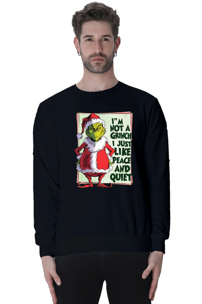 MEN || SWEATSHIRT || MERRY CHRISTMAS || SANTA CLAUS || GRINCH || INTROVERT HUMOUR  || FUNNY QUOTES || TRENDY || FASHION