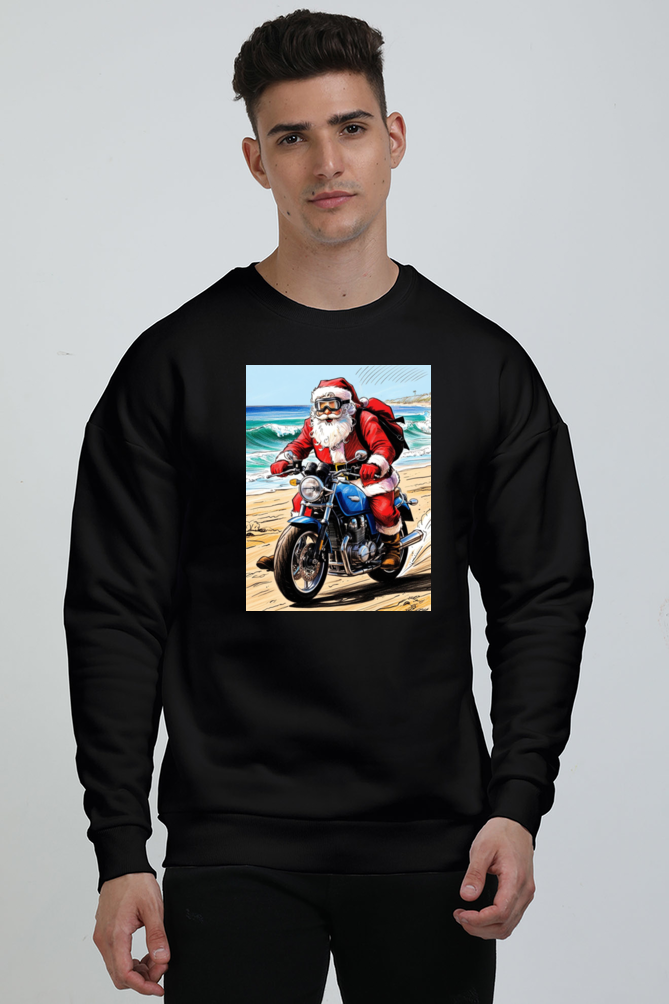 MEN || OVERSIZED SWEATSHIRT || MERRY CHRISTMAS || SANTA CLAUS || WINTER FASHION  || MOTORCYCLE || BEACH || FESTIVAL || NEW YEAR || GIFT FOR HIM