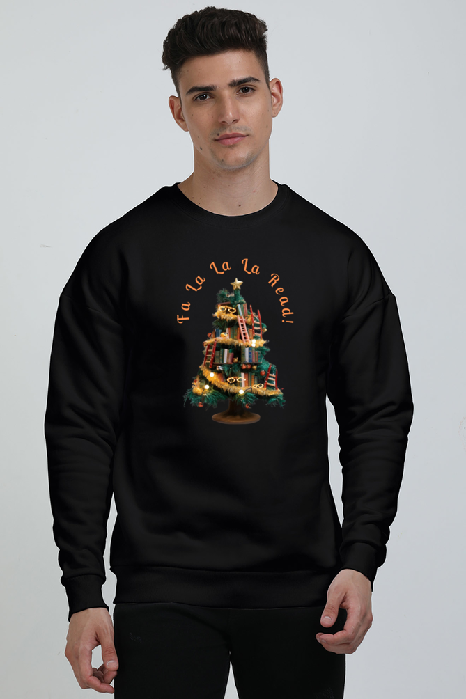 MEN || OVERSIZED SWEATSHIRT || MERRY CHRISTMAS || STREETWEAR || BOOKWORM || BOOK LOVER || CHRISTMAS GIFT || WINTER WEAR