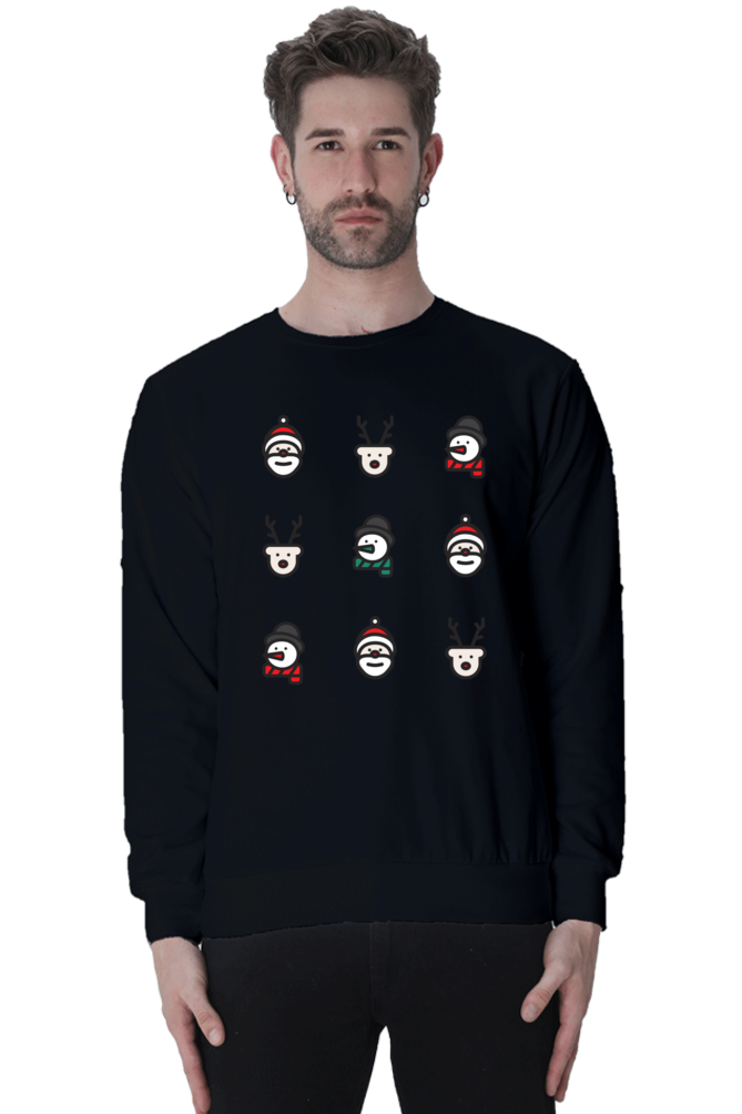 MEN || SWEATSHIRT || MERRY CHRISTMAS || CHRISTMAS ICON || STREETWEAR || SANTA CLAUS || REINDEER || SNOWMAN || HOLIDAY FASHION || CHRISTMAS GIFTS || WINTER WEAR