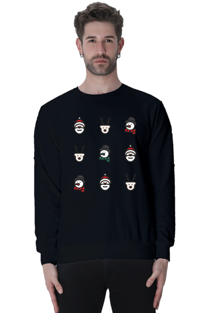 MEN || SWEATSHIRT || MERRY CHRISTMAS || CHRISTMAS ICON || STREETWEAR || SANTA CLAUS || REINDEER || SNOWMAN || HOLIDAY FASHION || CHRISTMAS GIFTS || WINTER WEAR