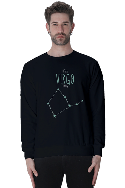 MEN || SWEATSHIRT || ZODIAC SIGN || ASTROLOGY || VIRGO || STAR || BIRTHDAY || GIFT FOR HIM || WINTER WEAR