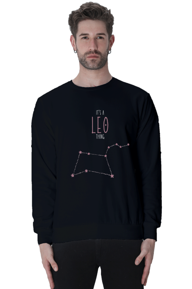 MEN || SWEATSHIRT || ZODIAC SIGN || ASTROLOGY || LEO || BRAVERY || STRENGTH || STAR || BIRTHDAY || GIFT FOR HIM || WINTER WEAR