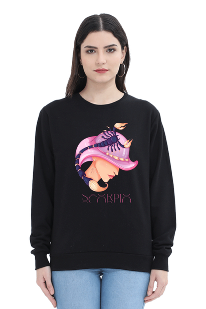 WOMEN || SWEATSHIRT || ZODIAC SIGN || ASTROLOGY || SCORPIO || WATER SIGN || LOYALTY || DEVOTIONAL || FANTASY || BIRTHDAY || GIFT FOR HER