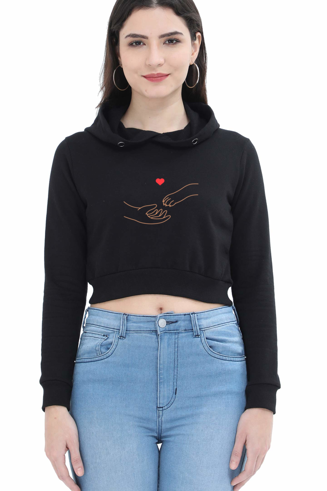 WOMEN || CROP HOODIE || POSITIVE VIBES || ANIMAL PRINT || ANIMAL LOVER || FASHION || PAW || DOG || DOG LOVER || CAT LOVER || CUTE CAT || CUTE DOG || PET LOVER || PET ADOPTION || WINTER WEAR