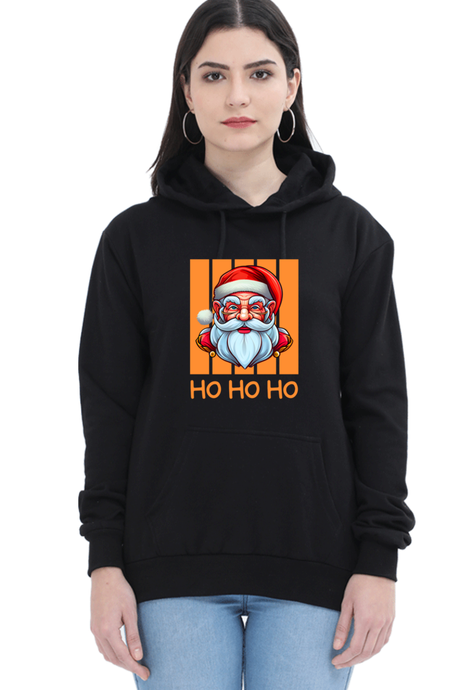 WOMEN || HOODIE SWEATSHIRT || STREETWEAR || MERRY CHRISTMAS || SANTA CLAUS || HO HO HO || HOLIDAY FASHION || CHRISTMAS GIFTS || WINTER WEAR