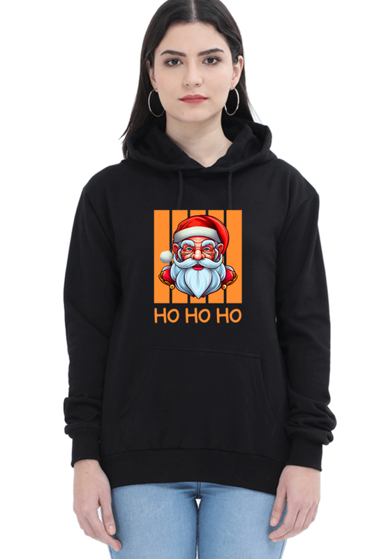 WOMEN || HOODIE SWEATSHIRT || STREETWEAR || MERRY CHRISTMAS || SANTA CLAUS || HO HO HO || HOLIDAY FASHION || CHRISTMAS GIFTS || WINTER WEAR