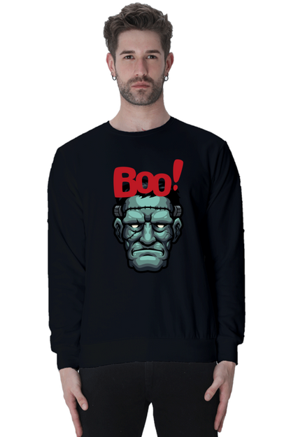 MEN || SWEATSHIRT || STREETWEAR || MONSTER || FRANKENSTEIN || GRAPHIC DESIGN || HALLOWEEN || WINTER WEAR