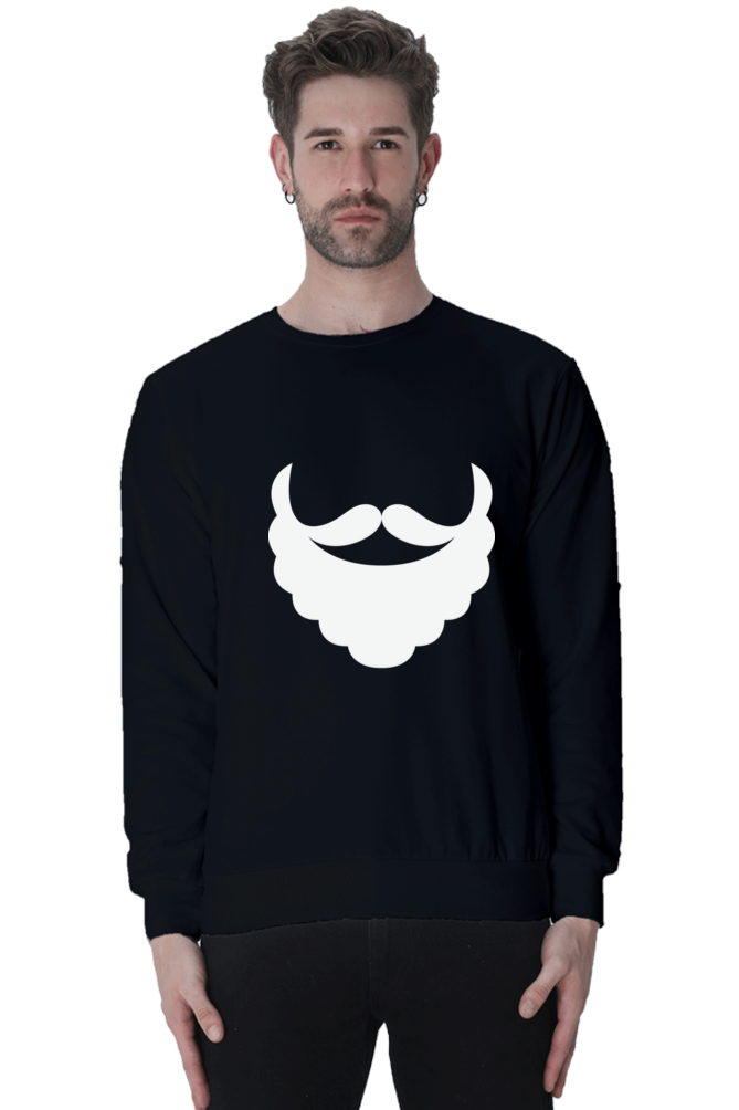 MEN || SWEATSHIRT || STREETWEAR || MERRY CHRISTMAS || SANTA CLAUS || BEARD || MOUSTACHE || FUNNY || CHRISTMAS HUMOR || HOLIDAY FASHION || CHRISTMAS GIFTS || WINTER WEAR