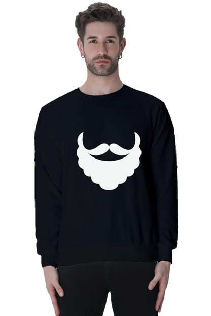 MEN || SWEATSHIRT || STREETWEAR || MERRY CHRISTMAS || SANTA CLAUS || BEARD || MOUSTACHE || FUNNY || CHRISTMAS HUMOR || HOLIDAY FASHION || CHRISTMAS GIFTS || WINTER WEAR