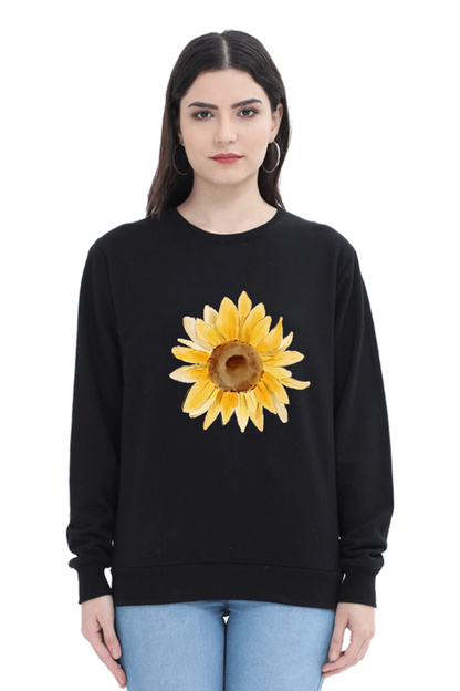 WOMEN || SWEATSHIRT || FLOWER || FLORAL PRINT || SUNFLOWER || BOHO || NATURE || GIFT FOR HER || WINTER WEAR