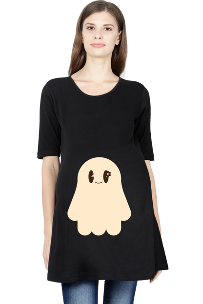 WOMEN || MATERNITY TSHIRT HALF SLEEVE || GHOST || HOLIDAY FASHION || SPOOKY || FUNNY || HALLOWEEN || CHRISTMAS GIFT || MOM TO BE || GIFT FOR HER