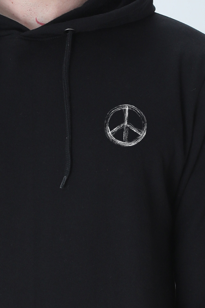 MEN || HOODIE SWEATSHIRT || CHARACTER PORTRAIT HOODIE || ALIEN PEACE SIGN