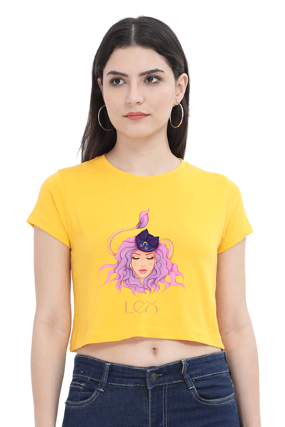 WOMEN || CROP TOP || || ZODIAC SIGN || ASTROLOGY || LEO || BRAVERY || STRENGTH || BIRTHDAY || GIFTS FOR HER