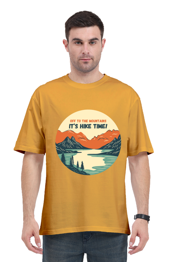 MEN || ROUND NECK OVERSIZED CLASSIC T-SHIRT || TRAVEL ||  MOUNTAIN AND ADVENTURE || OUTDOOR EXPLORATION