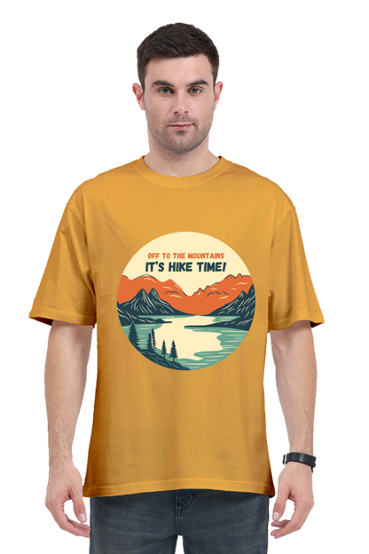 MEN || ROUND NECK OVERSIZED CLASSIC T-SHIRT || TRAVEL ||  MOUNTAIN AND ADVENTURE || OUTDOOR EXPLORATION