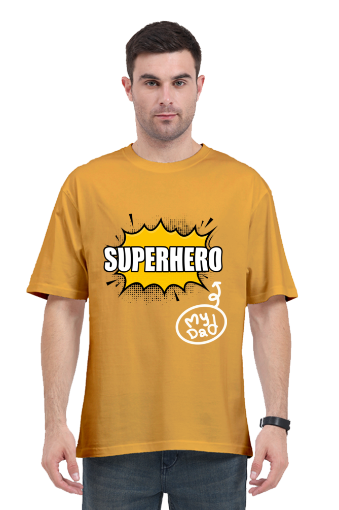 MEN || ROUND NECK OVERSIZED CLASSIC T-SHIRT || STREETWEAR || SUPERHERO || FATHER’S DAY GIFT || DAD GIFT || BIRTHDAY GIFT || BOLD GRAPHICS TEE || GIFT IDEAS || GIFT FOR HIM