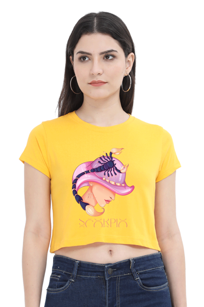 WOMEN || CROP TOP || ZODIAC SIGN || ASTROLOGY || SCORPIO || WATER SIGN || LOYALTY || DEVOTIONAL || FANTASY || BIRTHDAY || GIFT FOR HER