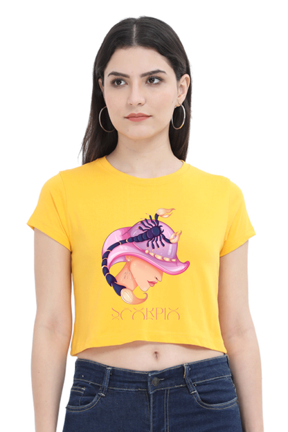 WOMEN || CROP TOP || ZODIAC SIGN || ASTROLOGY || SCORPIO || WATER SIGN || LOYALTY || DEVOTIONAL || FANTASY || BIRTHDAY || GIFT FOR HER