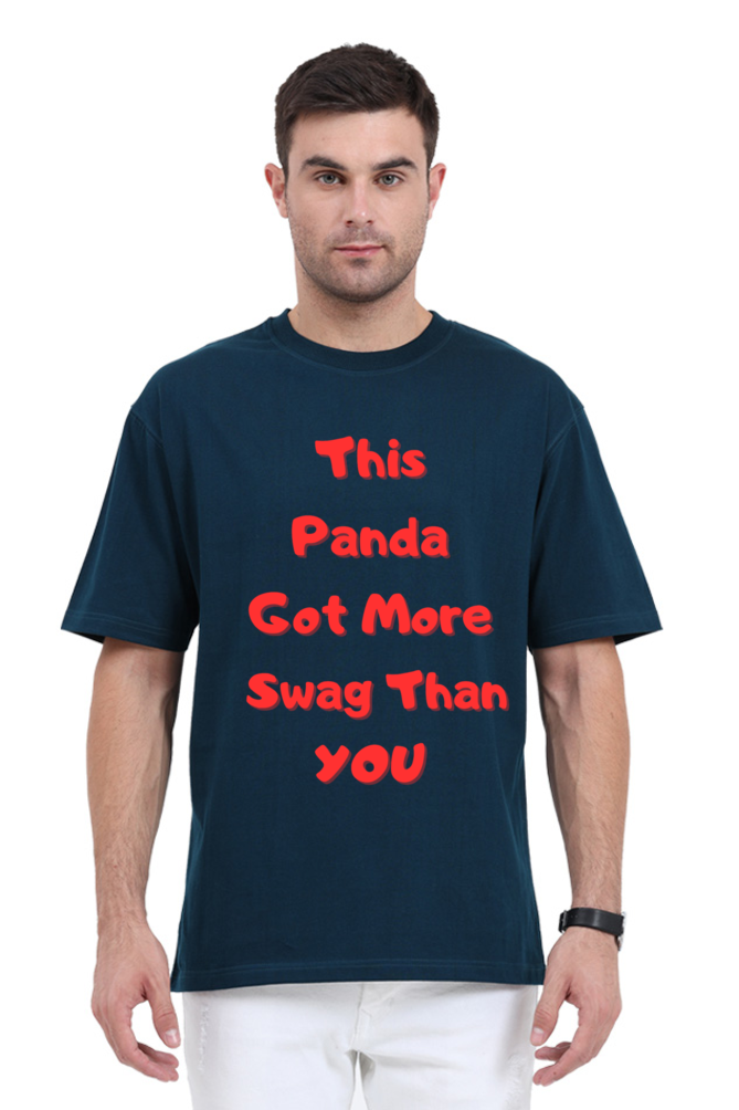 MEN || ROUND NECK OVERSIZED CLASSIC T-SHIRT || CUTE PANDA || FUNNY QUOTES || PANDA BEAR || ANIMAL PRINT || ANIME || FASHION || LITTLE PANDA || LUNGI || BACK DESIGN || WINTER WEAR