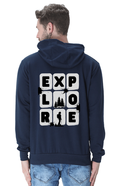 MEN || HOODIE SWEATSHIRT || TRAVEL || EXPLORE || MAN WITH BACKPACK || HIKING || ADVENTURE || OUTDOOR || CAMPING || NATURE LOVER