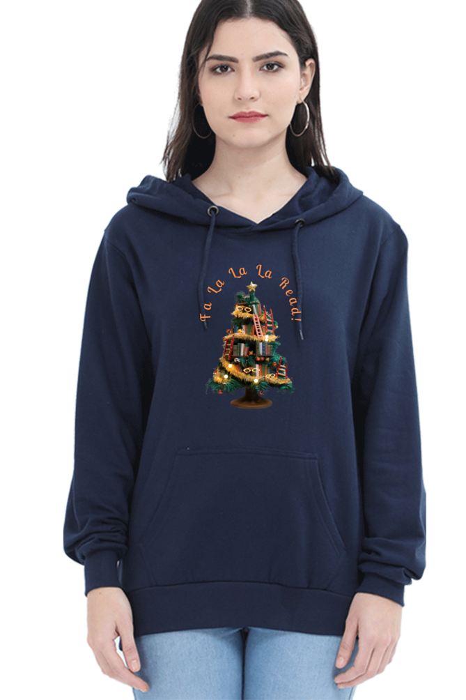 WOMEN || HOODIE SWEATSHIRT || MERRY CHRISTMAS || STREETWEAR || BOOKWORM || BOOK LOVER || CHRISTMAS GIFT || WINTER WEAR