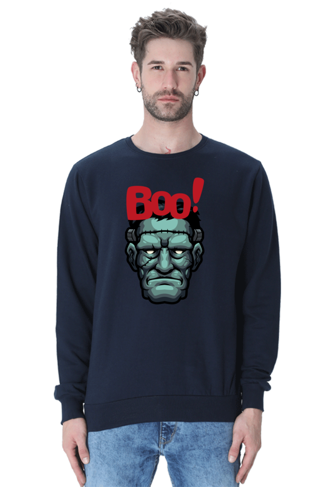 MEN || SWEATSHIRT || STREETWEAR || MONSTER || FRANKENSTEIN || GRAPHIC DESIGN || HALLOWEEN || WINTER WEAR